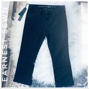 EARNEST SEWN Jeans x Avec les filles high waist kick crop black